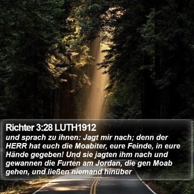 Richter 3:28 LUTH1912 Bible Verse Image