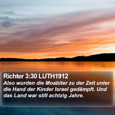 Richter 3:30 LUTH1912 Bible Verse Image