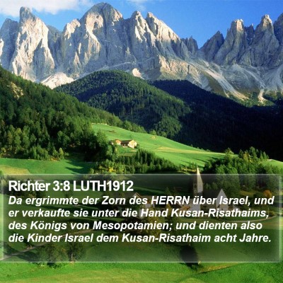Richter 3:8 LUTH1912 Bible Verse Image