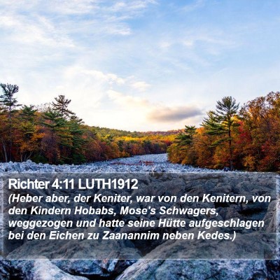 Richter 4:11 LUTH1912 Bible Verse Image