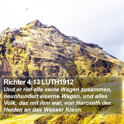 Richter 4:13 LUTH1912 Bible Verse Image