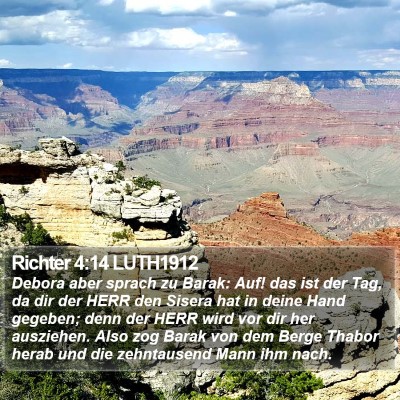 Richter 4:14 LUTH1912 Bible Verse Image