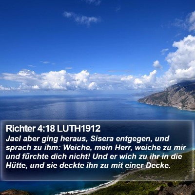 Richter 4:18 LUTH1912 Bible Verse Image