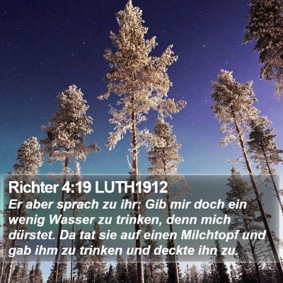 Richter 4:19 LUTH1912 Bible Verse Image