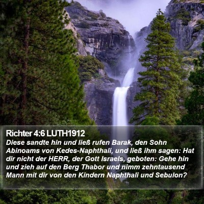 Richter 4:6 LUTH1912 Bible Verse Image
