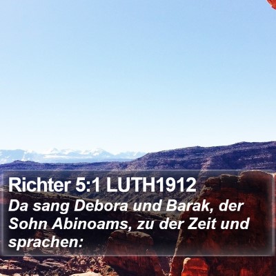 Richter 5:1 LUTH1912 Bible Verse Image