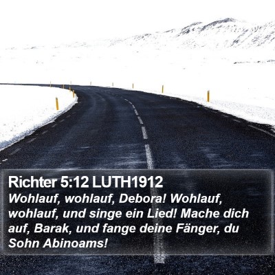 Richter 5:12 LUTH1912 Bible Verse Image