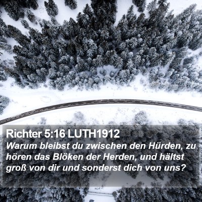 Richter 5:16 LUTH1912 Bible Verse Image