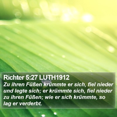 Richter 5:27 LUTH1912 Bible Verse Image