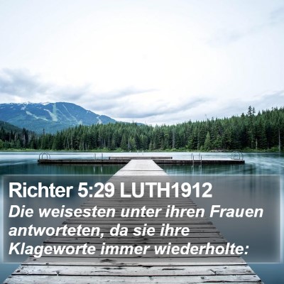 Richter 5:29 LUTH1912 Bible Verse Image