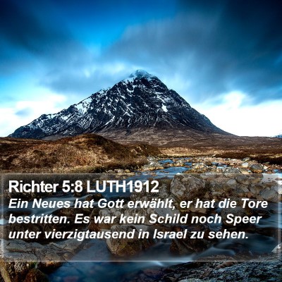 Richter 5:8 LUTH1912 Bible Verse Image