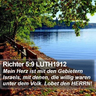 Richter 5:9 LUTH1912 Bible Verse Image