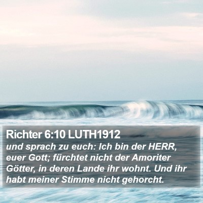 Richter 6:10 LUTH1912 Bible Verse Image