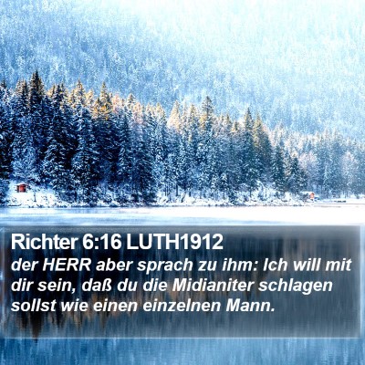 Richter 6:16 LUTH1912 Bible Verse Image
