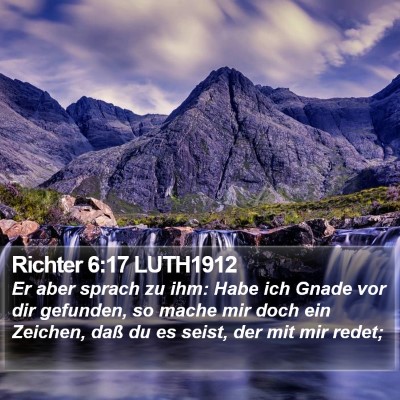 Richter 6:17 LUTH1912 Bible Verse Image