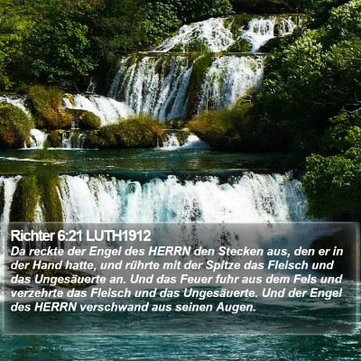 Richter 6:21 LUTH1912 Bible Verse Image