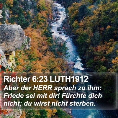 Richter 6:23 LUTH1912 Bible Verse Image