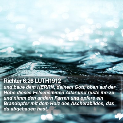 Richter 6:26 LUTH1912 Bible Verse Image