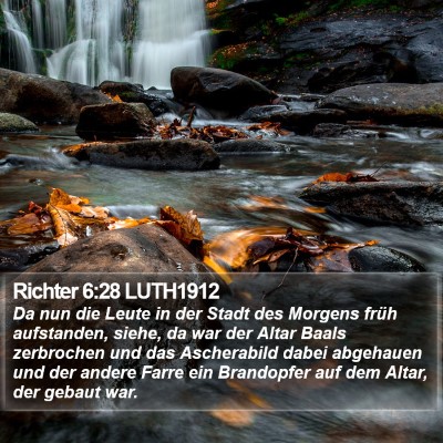 Richter 6:28 LUTH1912 Bible Verse Image