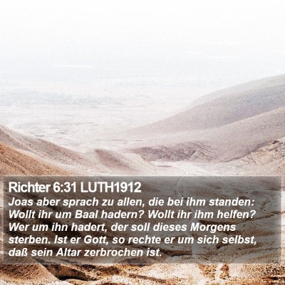 Richter 6:31 LUTH1912 Bible Verse Image