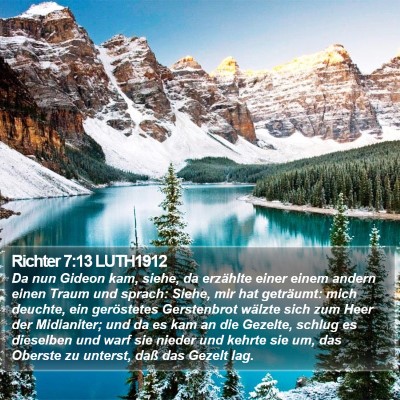 Richter 7:13 LUTH1912 Bible Verse Image