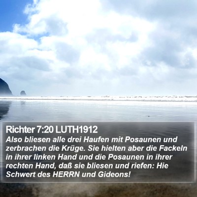 Richter 7:20 LUTH1912 Bible Verse Image
