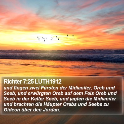 Richter 7:25 LUTH1912 Bible Verse Image