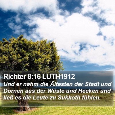 Richter 8:16 LUTH1912 Bible Verse Image
