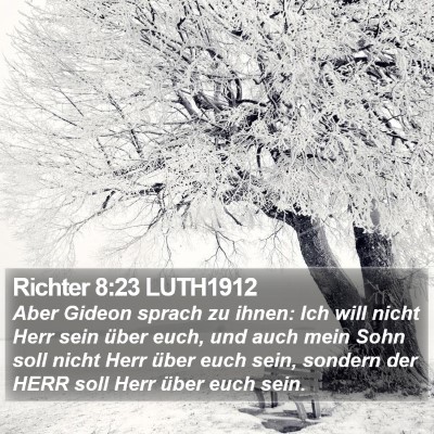 Richter 8:23 LUTH1912 Bible Verse Image