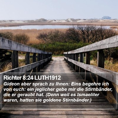 Richter 8:24 LUTH1912 Bible Verse Image