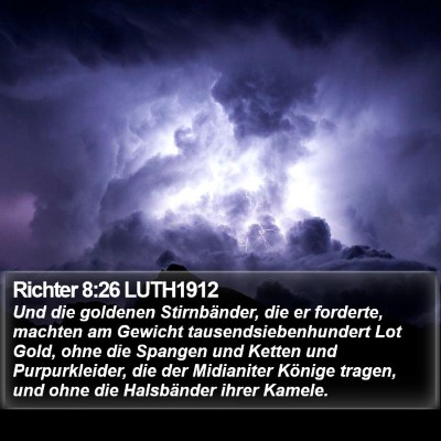 Richter 8:26 LUTH1912 Bible Verse Image