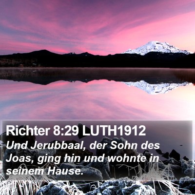 Richter 8:29 LUTH1912 Bible Verse Image