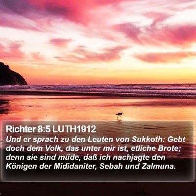 Richter 8:5 LUTH1912 Bible Verse Image