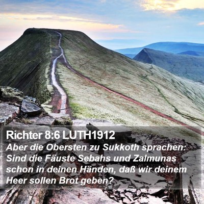 Richter 8:6 LUTH1912 Bible Verse Image