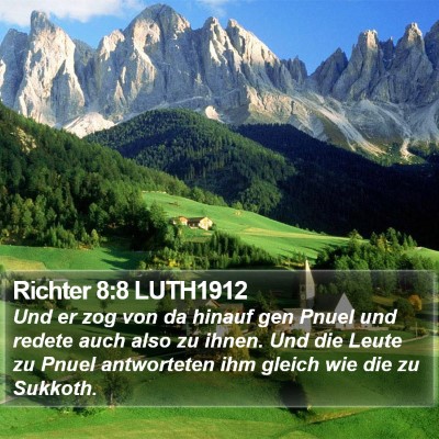 Richter 8:8 LUTH1912 Bible Verse Image