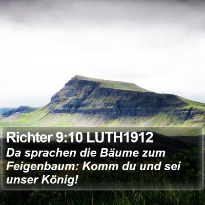 Richter 9:10 LUTH1912 Bible Verse Image