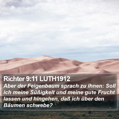 Richter 9:11 LUTH1912 Bible Verse Image