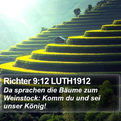 Richter 9:12 LUTH1912 Bible Verse Image