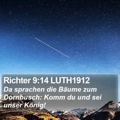 Richter 9:14 LUTH1912 Bible Verse Image