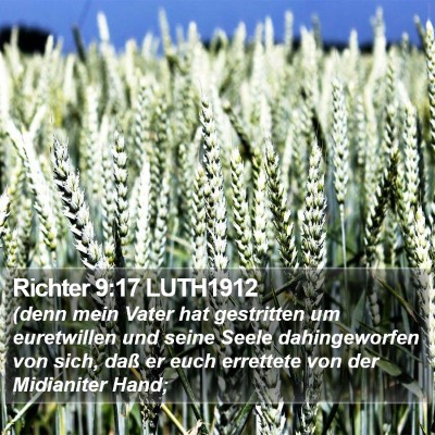 Richter 9:17 LUTH1912 Bible Verse Image