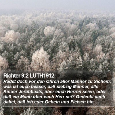Richter 9:2 LUTH1912 Bible Verse Image