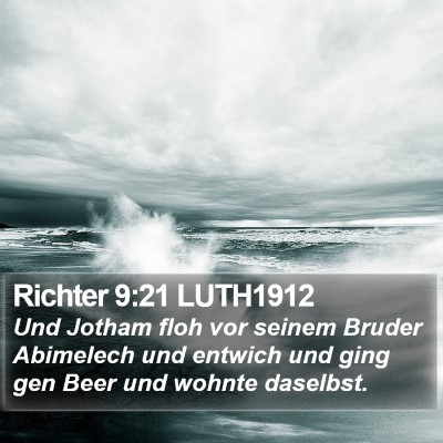 Richter 9:21 LUTH1912 Bible Verse Image