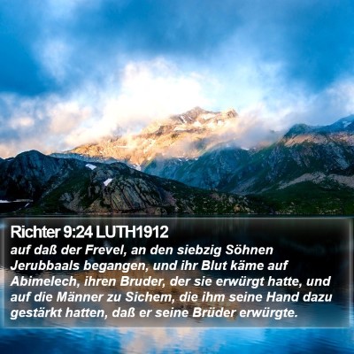 Richter 9:24 LUTH1912 Bible Verse Image