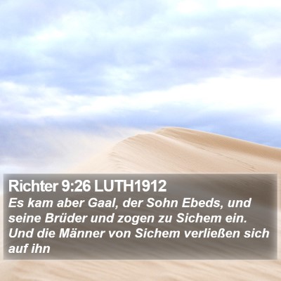 Richter 9:26 LUTH1912 Bible Verse Image