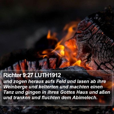 Richter 9:27 LUTH1912 Bible Verse Image