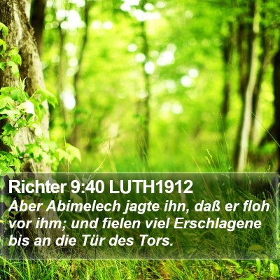 Richter 9:40 LUTH1912 Bible Verse Image
