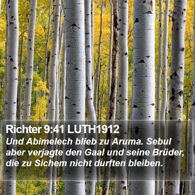 Richter 9:41 LUTH1912 Bible Verse Image