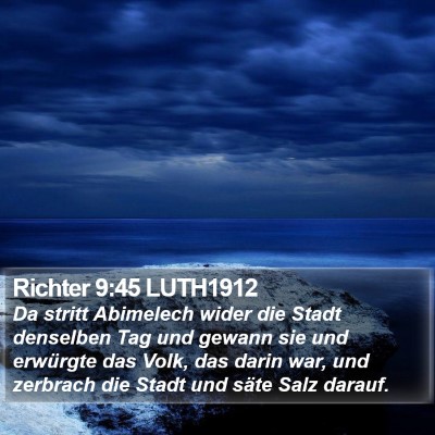 Richter 9:45 LUTH1912 Bible Verse Image