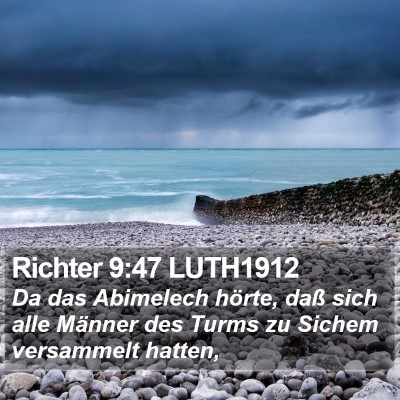 Richter 9:47 LUTH1912 Bible Verse Image