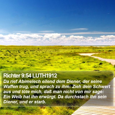 Richter 9:54 LUTH1912 Bible Verse Image